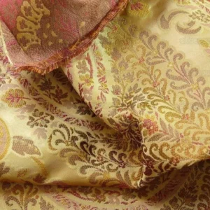 P1110539.jpg by yard Special Order By Yard Fab 100% Silk Lampas Cashmere Paisley "claret" Red Pink MSRP USD200+/yard