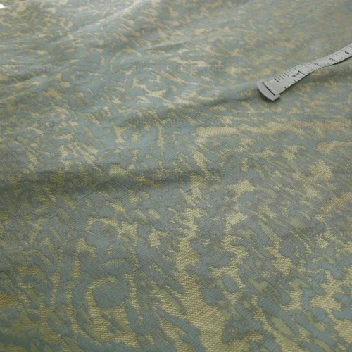 100% SILK LAMPAS IKAT MEDALLION "OCEAN" BLUE 100% SILK LAMPAS IKAT MEDALLION "OCEAN" BLUE