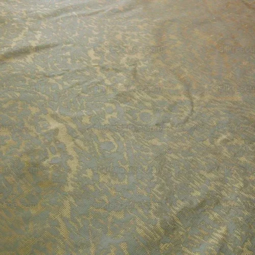 100% SILK LAMPAS IKAT MEDALLION "APRIL" TAN 100% SILK LAMPAS IKAT MEDALLION "APRIL" TAN