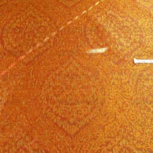 100% SILK LAMPAS IKAT MEDALLION "BURNISHED" RED 100% SILK LAMPAS IKAT MEDALLION "BURNISHED" RED