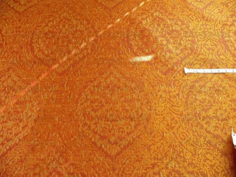 100% SILK LAMPAS IKAT MEDALLION "BURNISHED" RED 100% SILK LAMPAS IKAT MEDALLION "BURNISHED" RED