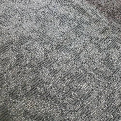 100% SILK DAMASK VINE W PIN STRIPE "CLOUD" GRAY 100% SILK DAMASK VINE W PIN STRIPE "CLOUD" GRAY