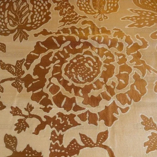 100% SILK LAMPAS PAPERCUT TREE OF LIFE POM "TOFFE TWIST" 100% SILK LAMPAS PAPERCUT TREE OF LIFE POM "TOFFE TWIST"