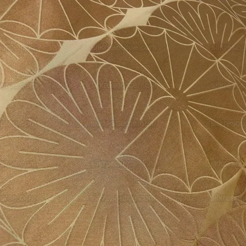 100% SILK DAMASK MODERN GEOMETRIC DAISY ROUND "RAWHIDE" BROWN 100% SILK DAMASK MODERN GEOMETRIC DAISY ROUND "RAWHIDE" BROWN