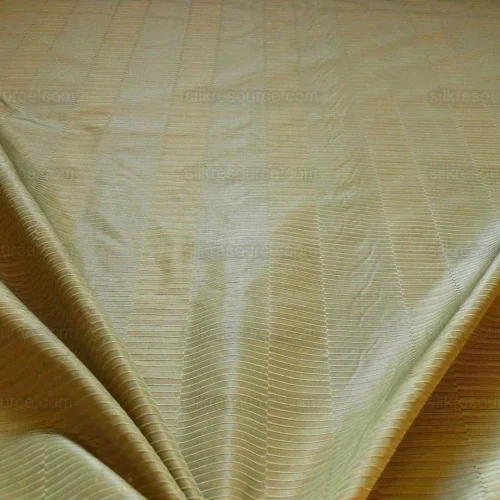 100% SILK JACQUARD PIANO KEY TEXTURE "PARSLEY" GOLD 100% SILK JACQUARD PIANO KEY TEXTURE "PARSLEY" GOLD