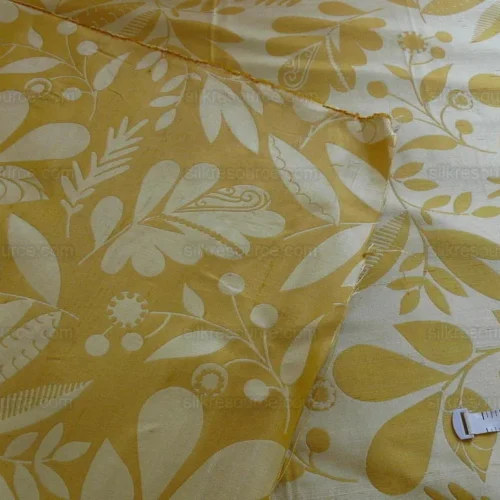 100% SILK DAMASK FAIRY TALE TREE OF LIFE "YELLOW" GOLD BTY 100% SILK DAMASK FAIRY TALE TREE OF LIFE "YELLOW" GOLD BTY