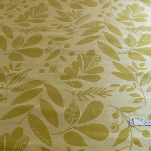 100% SILK DAMASK FAIRY TALE TREE OF LIFE "GRASS" GREEN BTY 100% SILK DAMASK FAIRY TALE TREE OF LIFE "GRASS" GREEN BTY