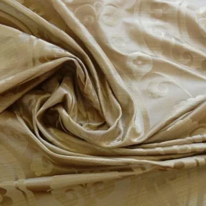 P1220979.jpg 100% Silk Damask Peony River - Gold Dust Yellow Cream High End