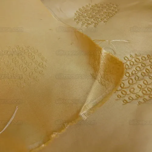 100% SILK DAMASK LOOP DOODLE "BUTTERSCOTCH" YELLOW BTY 100% SILK DAMASK LOOP DOODLE "BUTTERSCOTCH" YELLOW BTY