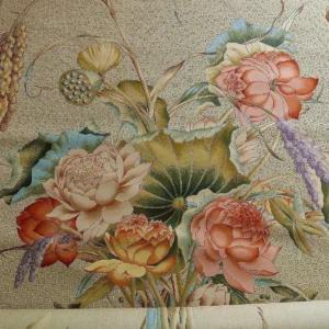 Brunschwig & Fils Imperial Lotus Print Chinoisery Vase Stunning