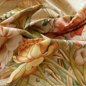 Brunschwig & Fils Imperial Lotus Print Chinoisery Vase Stunning