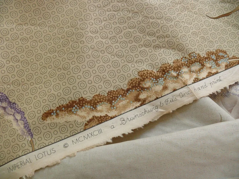 Brunschwig & Fils Imperial Lotus Print Chinoisery Vase Stunning