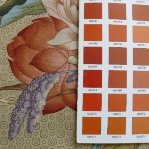 Brunschwig & Fils Imperial Lotus Print Chinoisery Vase Stunning