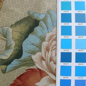 Brunschwig & Fils Imperial Lotus Print Chinoisery Vase Stunning