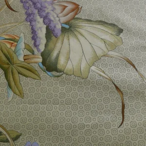 Brunschwig & Fils Imperial Lotus Print Chinoisery Vase Stunning