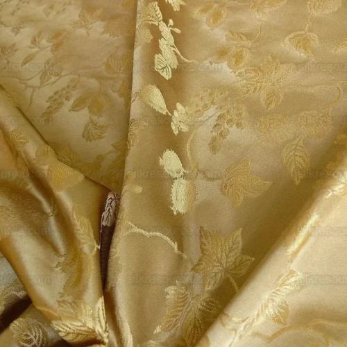100%SILK DAMASK SUMMER BERRY "SUNKISSED" GOLD 100%SILK DAMASK SUMMER BERRY "SUNKISSED" GOLD