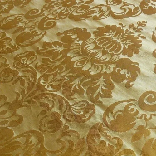 100% SILK DAMASK RAW TEXTURE FLORAL "GOLDENROD" GOLD 100% SILK DAMASK RAW TEXTURE FLORAL "GOLDENROD" GOLD