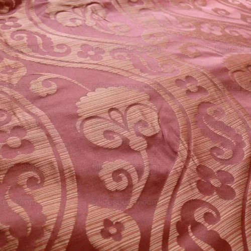 HIGH END 100%SILK DAMASK PEONY RIVER "SPICE" RED HIGH END 100%SILK DAMASK PEONY RIVER "SPICE" RED