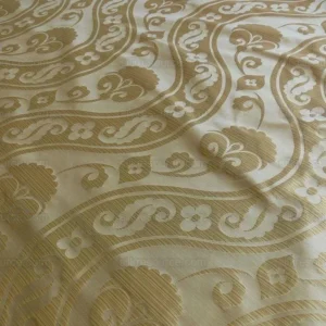 100%SILK DAMASK PEONY RIVER "TOFFEE" TAN 100%SILK DAMASK PEONY RIVER "TOFFEE" TAN