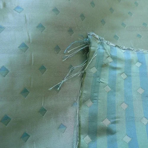 hI END 100% SILK LAMPAS DIAMOND DOT "JADE" BLUE hI END 100% SILK LAMPAS DIAMOND DOT "JADE" BLUE