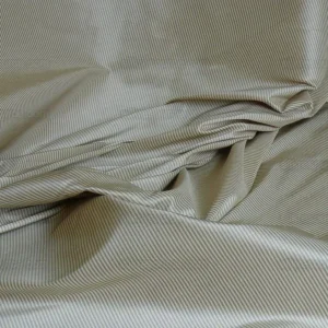 P1260521.jpg G. P. & J. Baker Lee Jofa White Coffee Pin Stripe Silk Taffeta9y