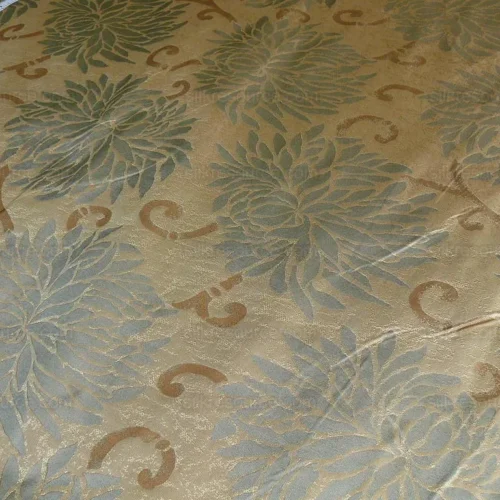 100% SILK JACQUARD KIMONO MUM "CELADON" BLUE 100% SILK JACQUARD KIMONO MUM "CELADON" BLUE