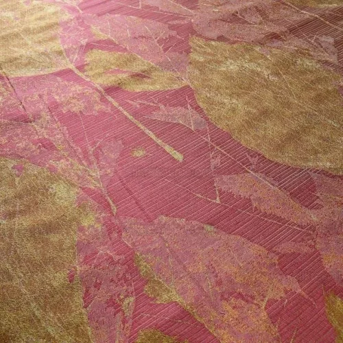 100% SILK LAMPAS WITHERED LEAF "FIESTA" RED 100% SILK LAMPAS WITHERED LEAF "FIESTA" RED