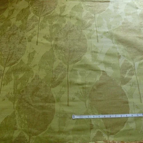 100% SILK LAMPAS WITHERED LEAF "COIN" GREEN 100% SILK LAMPAS WITHERED LEAF "COIN" GREEN