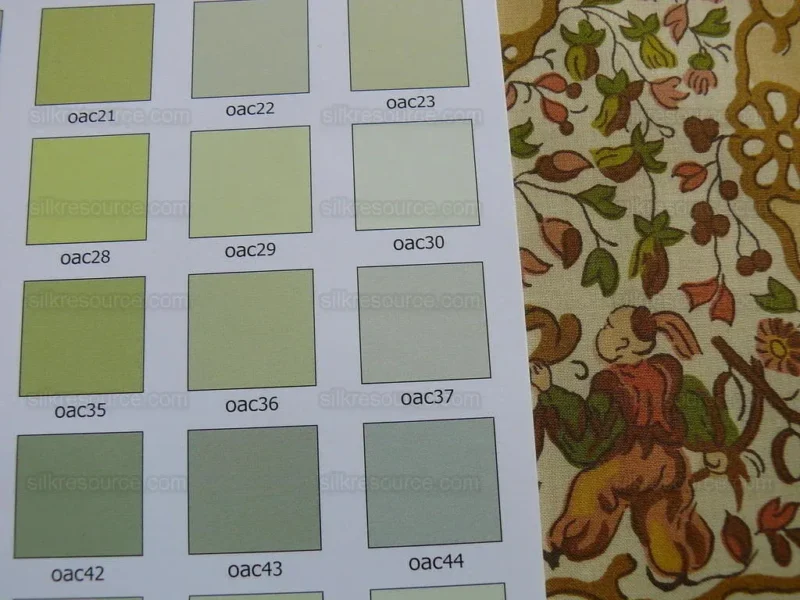 P1310917.jpg Vervain "Peking" Chinoisere Cranberry Gold Orange Cotton Print Bty