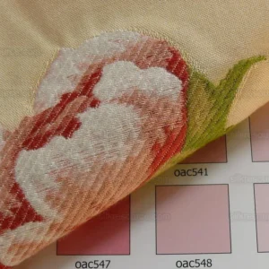 P1350592.jpg Peony~lee Jofa "peonia Weave" Pink Red On Butter Fil Coupe Bty M