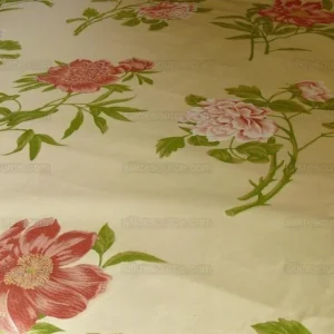 P1350594.jpg Peony~lee Jofa "peonia Weave" Pink Red On Butter Fil Coupe Bty M