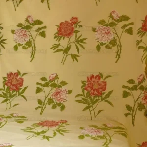 P1350597.jpg Peony~lee Jofa "peonia Weave" Pink Red On Butter Fil Coupe Bty M