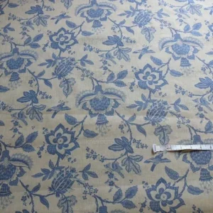 2+1.8Y LEE JOFA OLIVET SHEER JACOBEAN FLOWER BIRDS BLUE & WHITE 2+1.8Y LEE JOFA OLIVET SHEER JACOBEAN FLOWER BIRDS BLUE & WHITE