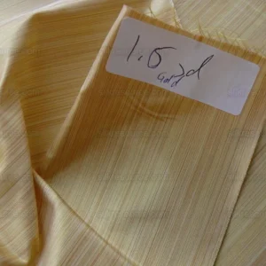 P1360727.jpg Kravet Prism Gold Yellow 100%silk Taffeta Strie Pin Stripe 1.6y