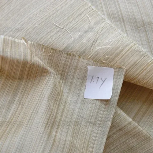 GREY IVORY 100%SILK TAFFETA STRIE PIN STRIPE 1.7Y KRAVET RT9/ GREY IVORY 100%SILK TAFFETA STRIE PIN STRIPE 1.7Y KRAVET RT$169/