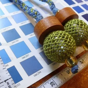 P1370137.jpg Kravet Bouy Chair Tie Blue Green Glass Ball Chair Tieback MSRP USD 7