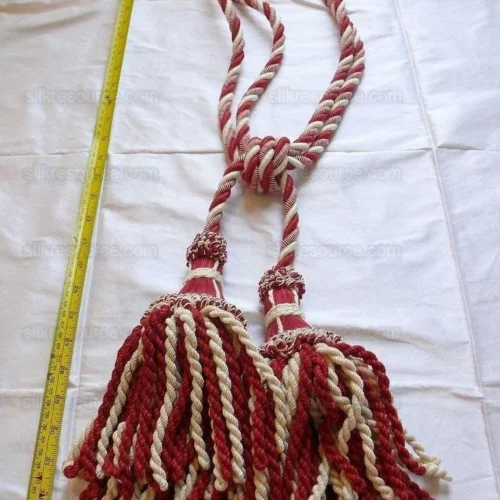 LEE JOFA CANTAL TIEBACK TASSEL TIEBACK-DOUBLE GERANIUM RED LEE JOFA CANTAL TIEBACK TASSEL TIEBACK-DOUBLE GERANIUM RED