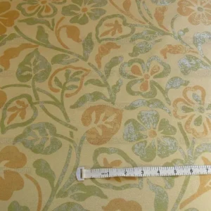 P1370350.jpg Kravet Rubino Printed Italian Velvet Spearmint Green Gold Bty MSRP USD 330/Y