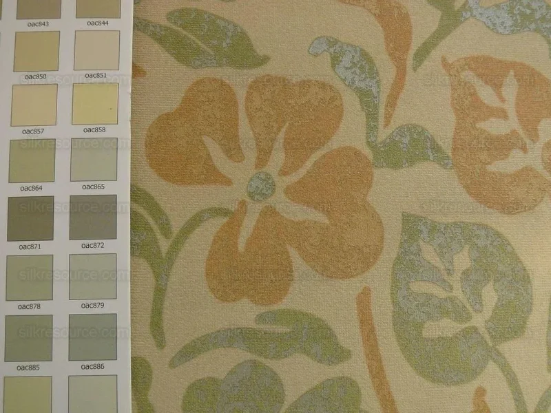 P1370354.jpg Kravet Rubino Printed Italian Velvet Spearmint Green Gold Bty MSRP USD 330/Y