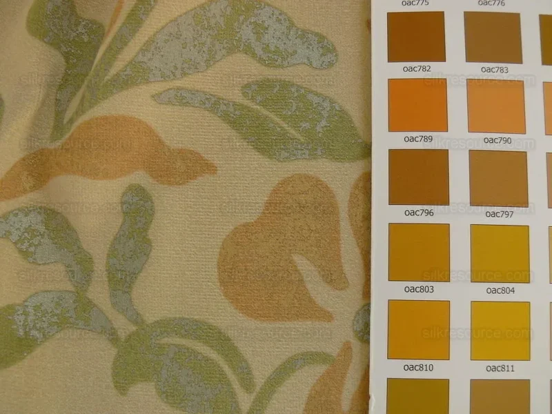 P1370356.jpg Kravet Rubino Printed Italian Velvet Spearmint Green Gold Bty MSRP USD 330/Y