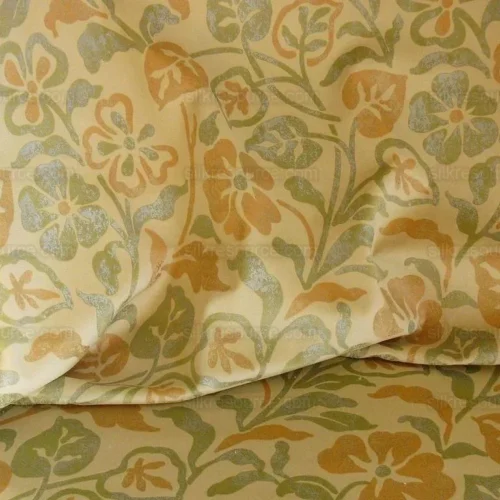 KRAVET RUBINO PRINTED ITALIAN VELVET SPEARMINT GREEN GOLD BTY MS KRAVET RUBINO PRINTED ITALIAN VELVET SPEARMINT GREEN GOLD BTY MS