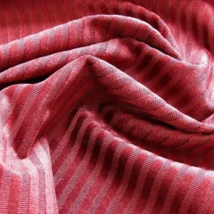 P1370578.jpg 2y Kravet Couture Velvet Medfield Stripe Merlot Red Color 919