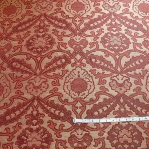 P1380797.jpg Lee Jofa Crescent Silk Damask Garnet Red Bty MSRP USD 198/Y