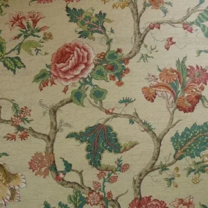 P1380809.jpg Magnificent!! Lee Jofa Gugarat Linen Peony Tree Of Life Straw Beige