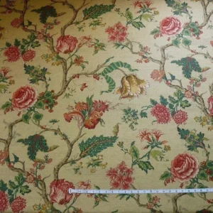 P1380811.jpg Magnificent!! Lee Jofa Gugarat Linen Peony Tree Of Life Straw Beige