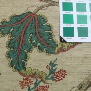 P1380817.jpg Magnificent!! Lee Jofa Gugarat Linen Peony Tree Of Life Straw Beige