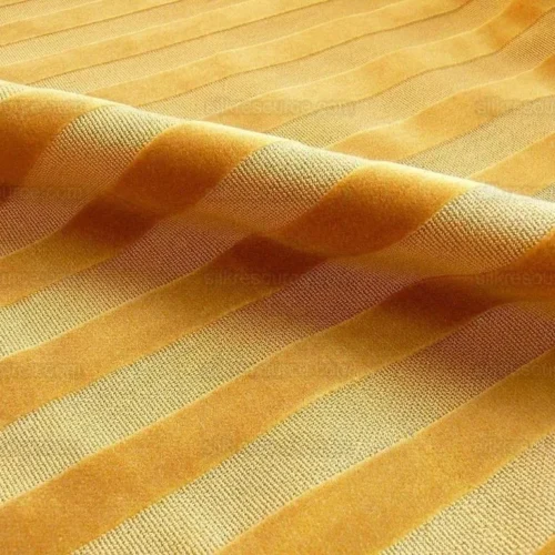 10.9Y KRAVET GOLDEN AMBER CUT VELVET STRIPE 10.9Y KRAVET GOLDEN AMBER CUT VELVET STRIPE