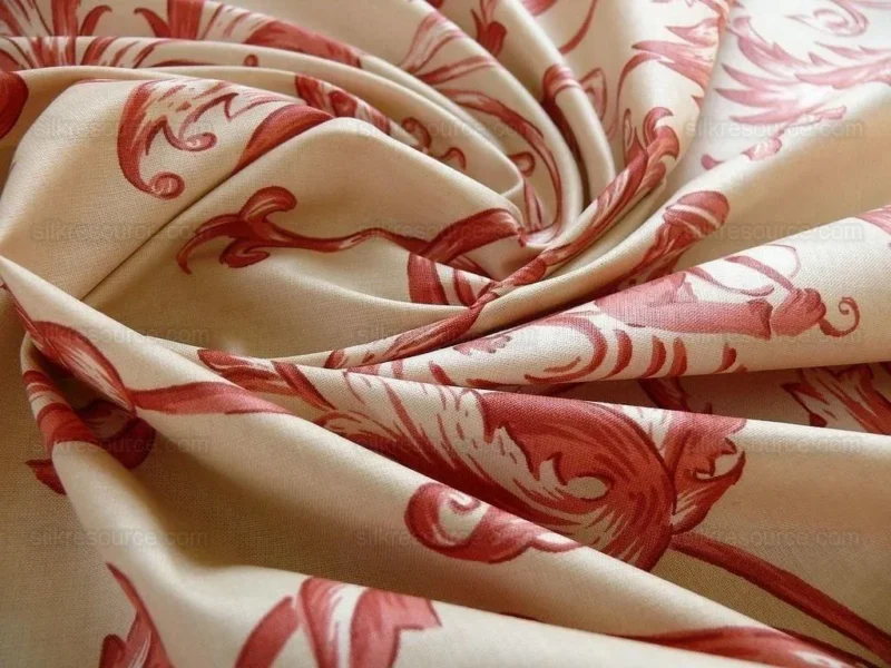 P1380893.jpg Lee Jofa Dambura Print Monkey Griffin Deer Music Toile Cotton Chintz Red Madder