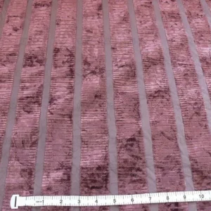 P1390156.jpg Bty Kravet Cut Velvet Silky Stripe Deep Purple Eggplant MSRP USD 208