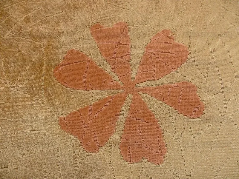 P1390382.jpg 4.65y Lee Jofa Marguerite Velvet Woven Flower & Star Velvet